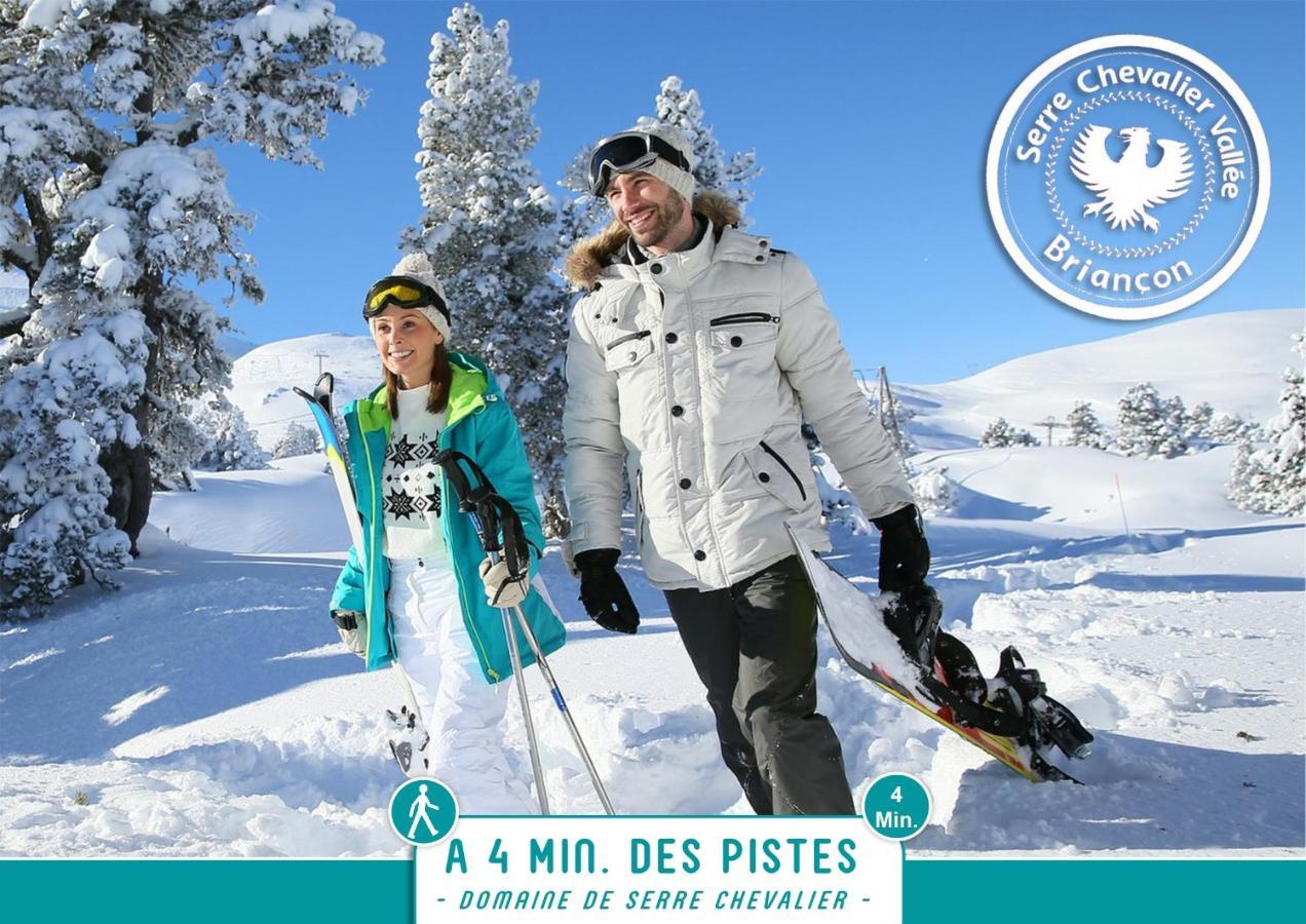 Briancon - Serre Chevalier 1200 - Joli Appartement - Face Aux Pistes En Centre Ville Exteriör bild